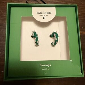kate spade Curved Earrings with Pearl Accents